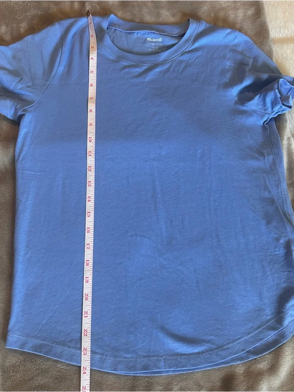 NWT Madewell Short-Sleeve Crewneck Tees in Green & Blue (2-Pack) - Picture 5 of 5